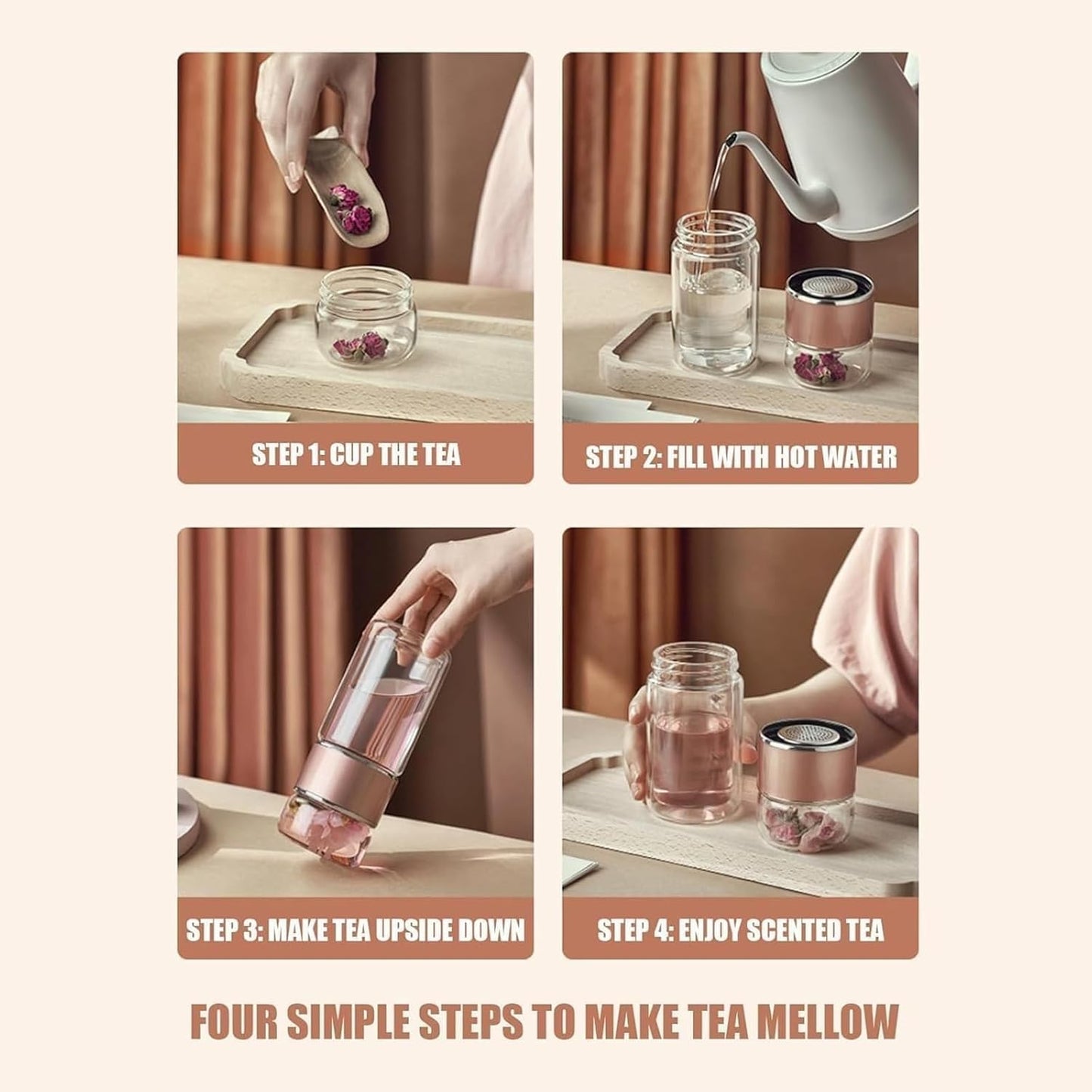 Teava 3-in-1 Smart Tea Infuser Bottle - Teava